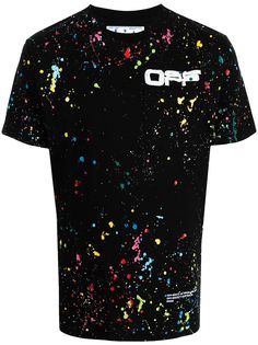 Off-White футболка Splatter из коллаборации с Marais