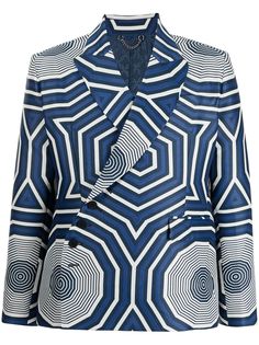 Charles Jeffrey Loverboy пиджак с геометричным принтом
