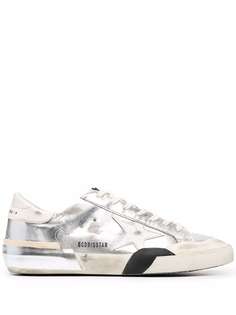 Golden Goose кеды Super-Star с эффектом металлик