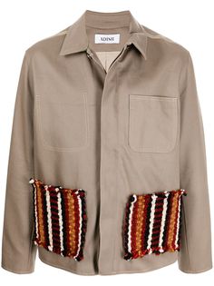 Adish куртка-рубашка с контрастными карманами