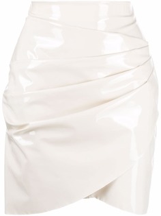 MSGM виниловая юбка мини