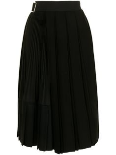 Junya Watanabe плиссированная юбка миди с завышенной талией