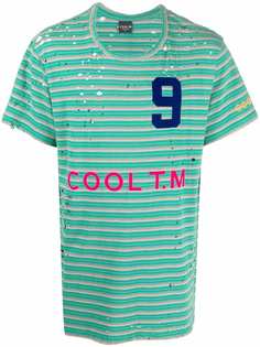 COOL T.M футболка с эффектом потертости и принтом