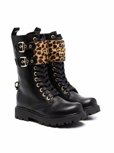 Philippe Model Kids ботинки с леопардовым принтом