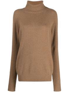 Paltò свитер крупной вязки с высоким воротником