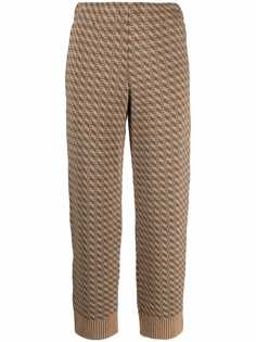 Jejia укороченные брюки с геометричным узором