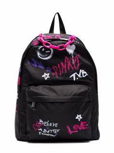 Pinko Kids рюкзак с принтом граффити