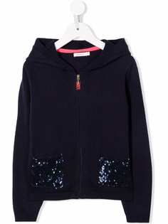 Billieblush декорированное худи на молнии