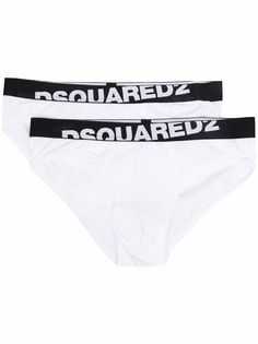 Dsquared2 комплект из двух трусов-брифов с логотипом