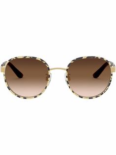 Dolce & Gabbana Eyewear солнцезащитные очки в круглой оправе