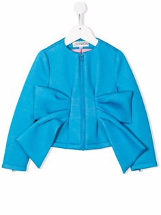 Simonetta куртка на молнии с крупным бантом