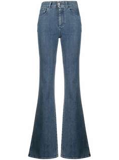 Chloé расклешенные джинсы с завышенной талией Chloe