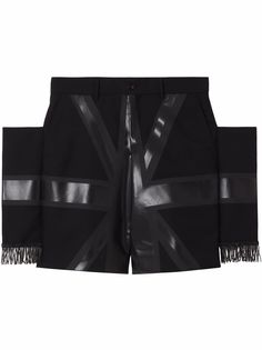 Burberry шерстяные шорты с принтом