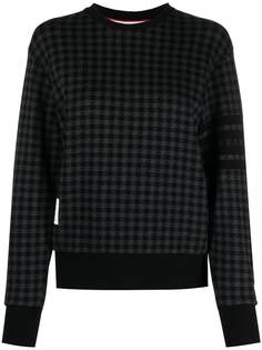 Thom Browne клетчатая толстовка с полосками 4-Bar