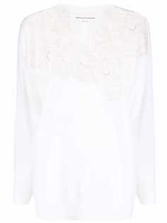 Ermanno Scervino джемпер тонкой вязки с кружевом