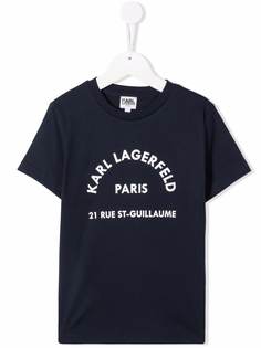 Karl Lagerfeld Kids футболка с логотипом