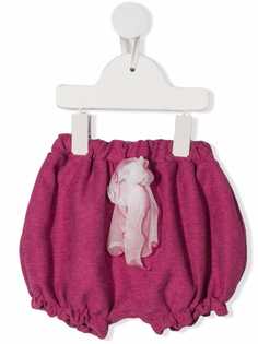 Miss Blumarine шорты с аппликацией из тюля