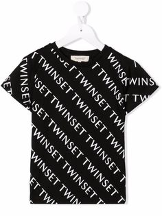 TWINSET Kids футболка с логотипом