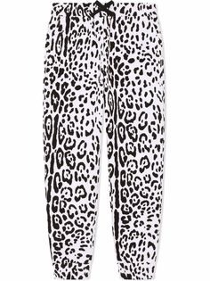 Dolce & Gabbana Kids спортивные брюки с леопардовым принтом