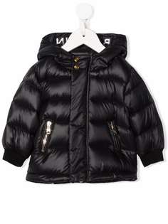 Balmain Kids пуховик с логотипом