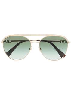 Valentino Eyewear солнцезащитные очки-авиаторы