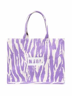 MSGM сумка-тоут с анималистичным принтом