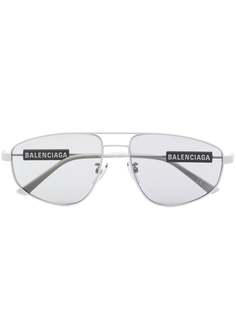 Balenciaga Eyewear солнцезащитные очки-авиаторы с логотипом