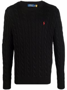 Polo Ralph Lauren джемпер фактурной вязки с вышитым логотипом