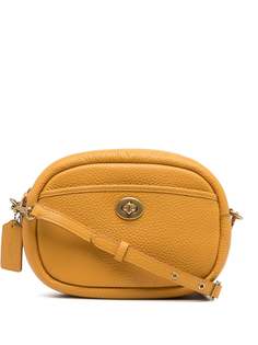 Coach каркасная сумка из зернистой кожи