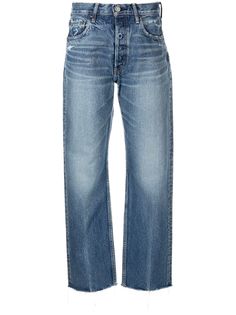 Moussy Vintage укороченные джинсы прямого кроя