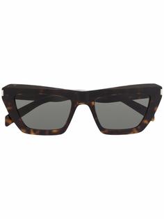 Saint Laurent Eyewear солнцезащитные очки в оправе кошачий глаз