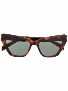 Saint Laurent Eyewear солнцезащитные очки в оправе кошачий глаз