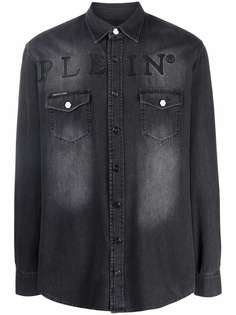 Philipp Plein джинсовая рубашка с логотипом