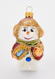 Елочная игрушка Грай Снеговик с подарком