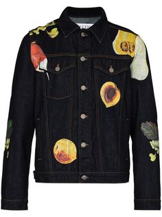 JW Anderson джинсовая куртка Veggie с принтом