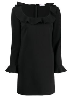 RED Valentino платье-трапеция с оборками