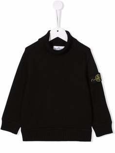 Stone Island Junior джемпер с высоким воротником и логотипом