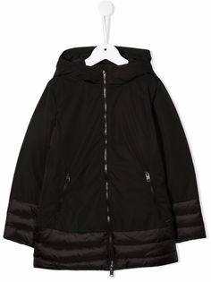 Woolrich Kids парка на молнии с капюшоном