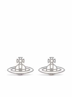Vivienne Westwood серьги-гвоздики с кристаллами