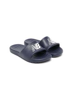 New Balance Kids шлепанцы с логотипом
