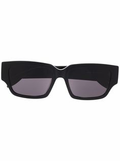 Alexander McQueen солнцезащитные очки в прямоугольной оправе