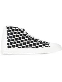 Pierre Hardy высокие кеды с графическим принтом