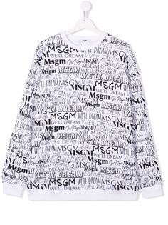 MSGM Kids футболка с логотипом