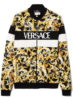 Versace Kids куртка с принтом Baroque