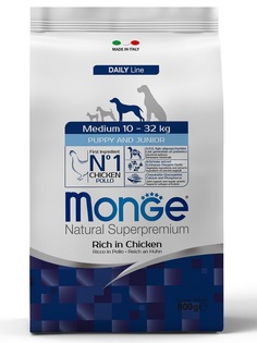 Корм Monge Dog Medium для щенков средних пород, 800гр