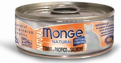Консервы Monge Cat Natural &quot;Тихоокеанский тунец с лососем&quot; для кошек, 80гр