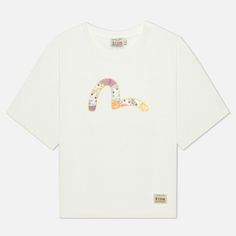 Женская футболка Evisu Daruma All Over Printed Seagull, цвет белый