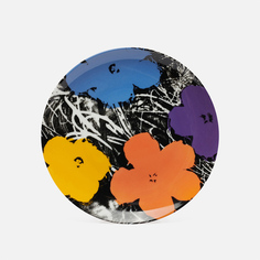 Тарелка Ligne Blanche Andy Warhol Flower Purple Medium, цвет фиолетовый