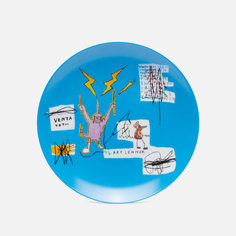 Тарелка Ligne Blanche Jean-Michel Basquiat Venta Blue Medium, цвет голубой