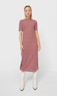 Stradivarius Платье-Туника В Стиле Ретро Multicolor Xl
